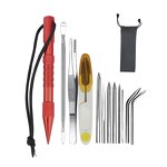 Paracord Fid Set Factory - 12 Pack Marlin Spike Lacing Needles