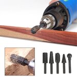 Rasp File Drill Bit Supplier - 5pcs Rotary Burr Wood Carving Set