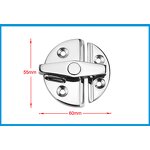 Boat Hatch Latch Factory - Stainless Steel 316 Round Turn Button