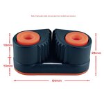 Composite Cam Cleat Factory - Black Ball Bearing Fast Entry Rope