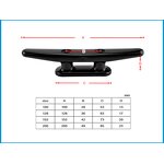 Deck Cleat Factory - Nylon Plastic Low Flat Open Base Cleat