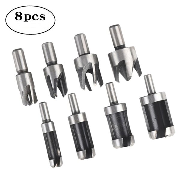Wood Plug Cutter Set Supplier - 8pcs Core Drill Bits Cork Tool