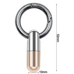 Mini Tool Key Ring Supplier - Stainless Steel Capsule Knife Pendant