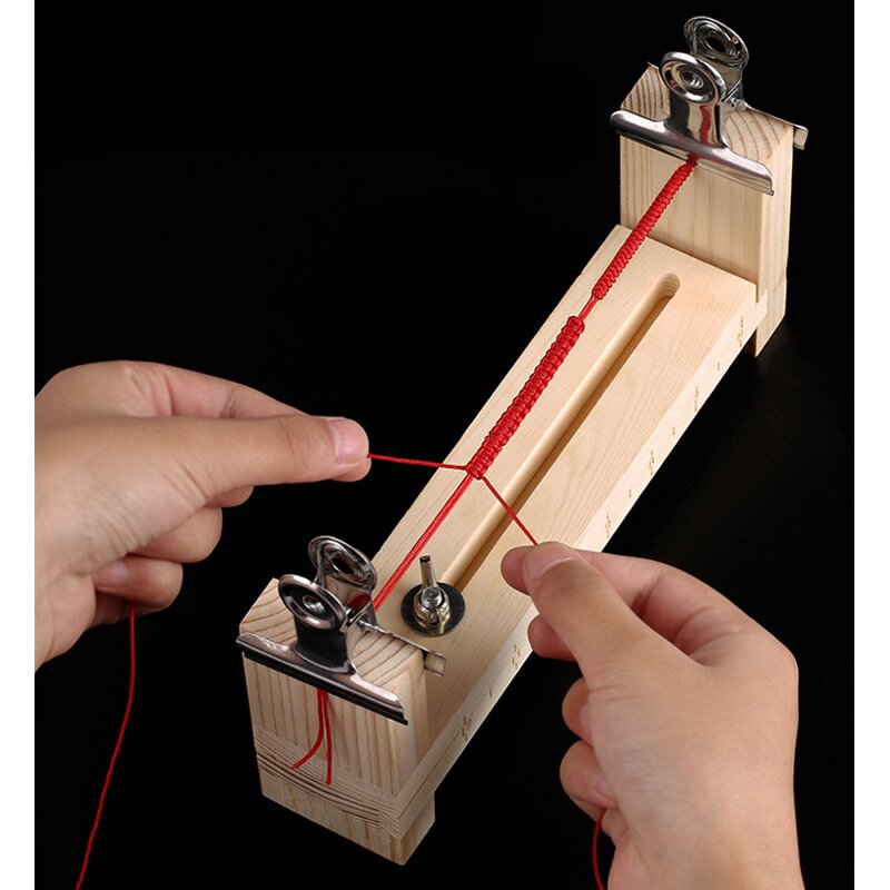 Rope Weaving Frame Factory - Wooden Bracelet Necklace Weaving Loom