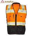 Reflective Engineer Vest Factory - ANSI Class 2 Heavy Woven Two Tone