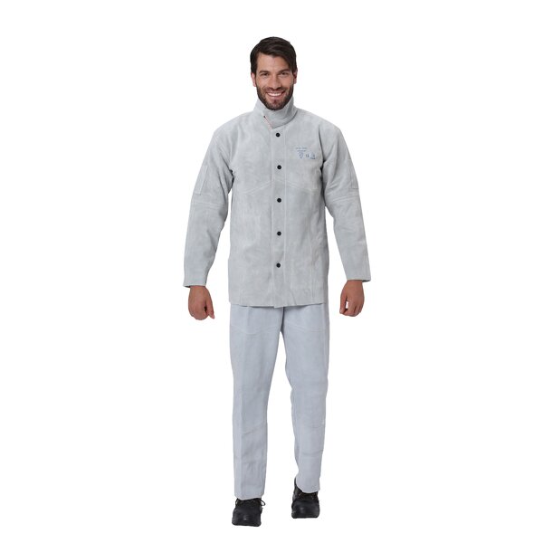 Welding Jacket Factory - Heavy Duty Flame Resistant Split Cowhide Leather