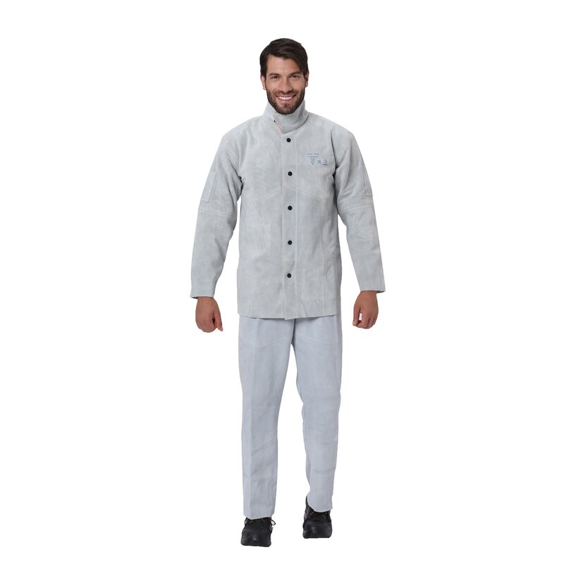 Welding Jacket Factory - Heavy Duty Flame Resistant Split Cowhide Leather
