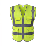 Neon Reflective Vest Factory - High Visibility Blue Cotton Construction