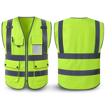 Neon Reflective Vest Factory - High Visibility Blue Cotton Construction