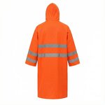 High-Visibility Long Raincoat Factory - Polyester PVC Coating Reflective