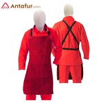 Welding BBQ Apron Factory - Flame Resistant Cowhide Split Leather Chest