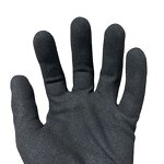 15G Nylon Safety Gloves Factory - Sandy Nitrile Palm Coating for Grip