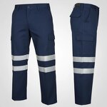 Flame-Retardant Work Pants Factory - Cotton with High-Vis Reflective Strips