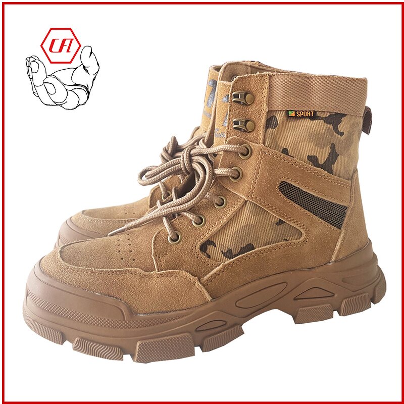 Custom Logo Safety Shoe Factory - Durable Rubber Sole Industrial Hiking