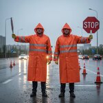 High-Visibility Long Raincoat Factory - Polyester PVC Coating Reflective