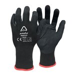 15G Nylon Safety Gloves Factory - Sandy Nitrile Palm Coating for Grip
