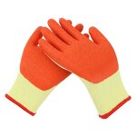 13 Gauge Polyester Gloves Manufacturer - Latex Crinkle Dipped Palm EN388