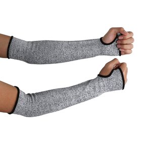 Cut Resistant Arm Sleeve Factory - CE Level 5 HPPE Oversleeve Thumb Hole