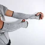 Cut Resistant Arm Sleeve Factory - CE Level 5 HPPE Oversleeve Thumb Hole