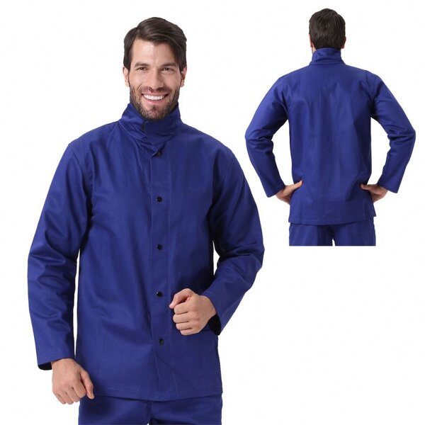 Welding Jacket Clothing Manufacturer - Heavy Duty Golden Split Cowhide Leather