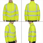 High-Visibility Safety Jacket Factory - Quilted Polyester for Cold Weather
