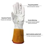 TIG Welding Gloves Manufacturer - 12 Inches Goatskin Leather Wholesale