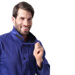 Welding Jacket Clothing Manufacturer - Heavy Duty Golden Split Cowhide Leather