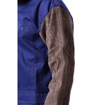 Welding Jacket Manufacturer - Heavy Duty Blue Flame Resistant Cotton Body