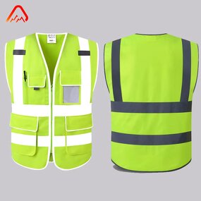 Neon Reflective Vest Factory - High Visibility Blue Cotton Construction