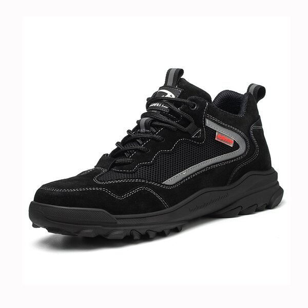 Plastic Toe Safety Shoe Manufacturer - Black Hot Sale Anti-slip Work Shoes