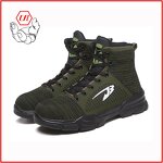High Ankle Safety Boots Manufacturer - EN12568 Steel Toe Anti-slip Green