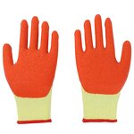 13 Gauge Polyester Gloves Manufacturer - Latex Crinkle Dipped Palm EN388