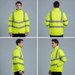 High-Visibility Safety Jacket Factory - Quilted Polyester for Cold Weather