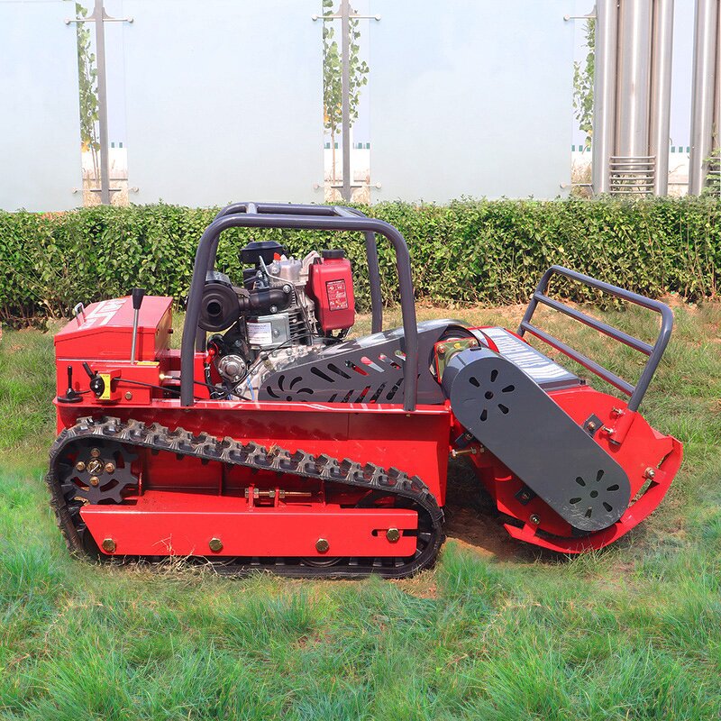 Remote Control Lawn Mower Manufacturer - 80-120cm Diesel Grass Cutter