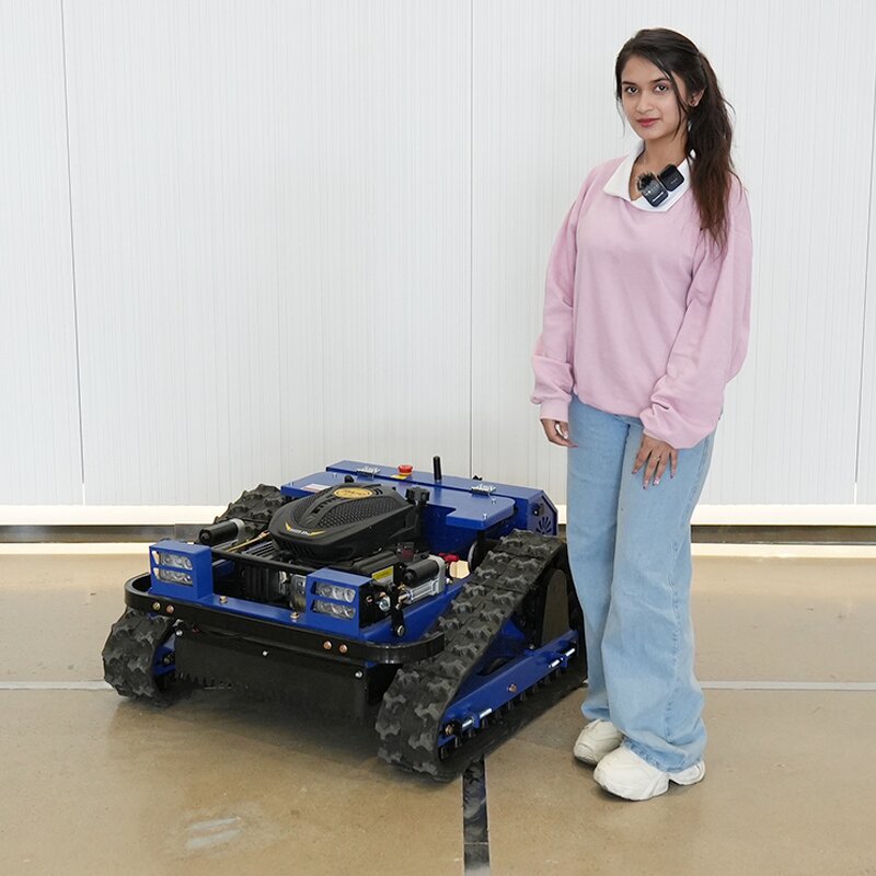 Remote Control Lawn Mower Factory - Crawler All Terrain Grass Cutter