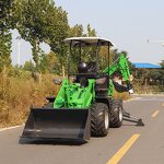 Backhoe Loader Manufacturer - CE EPA 4WD Towable Backhoe Loader