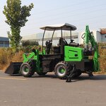 Backhoe Loader Factory - Lateral Travel Hydraulic Backhoe Loader