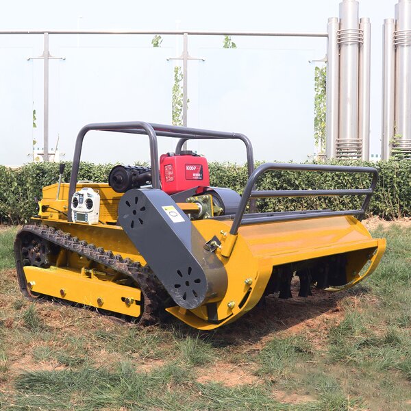 Remote Control Lawn Mower Factory - Diesel Crawler Grass Cutter