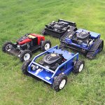 Remote Control Lawn Mower Factory - Crawler All Terrain Grass Cutter