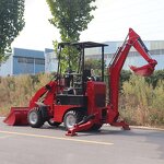 Backhoe Loader Supplier - 2.5-3 Ton 4x4 Earthmoving Backhoe Loader