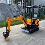 Mini Excavator Factory - 1 Ton with Cab Hydraulic Small Digger