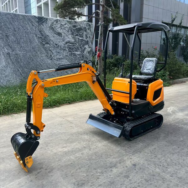 Mini Excavator Factory - 1 Ton with Cab Hydraulic Small Digger