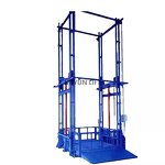 Small Freight Elevator Factory - 3-12m 2 Posts 1 Cylinder Hydraulic Pump