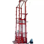 Small Freight Elevator Factory - 3-12m 2 Posts 1 Cylinder Hydraulic Pump