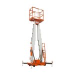Vertical Aluminium Elevator Manufacturer - Hydraulic Small Mobile Double Mast Platform