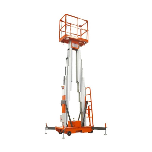 Vertical Aluminium Elevator Manufacturer - Hydraulic Small Mobile Double Mast Platform