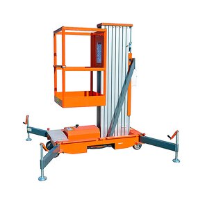 Hydraulic Aerial Platform Factory - 125kg Single Mast Aluminum Alloy Mast Lift
