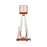 Vertical Aluminium Elevator Manufacturer - Hydraulic Small Mobile Double Mast Platform