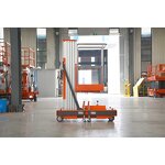 Hydraulic Aerial Platform Factory - 125kg Single Mast Aluminum Alloy Mast Lift