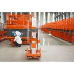 Hydraulic Aerial Platform Factory - 125kg Single Mast Aluminum Alloy Mast Lift